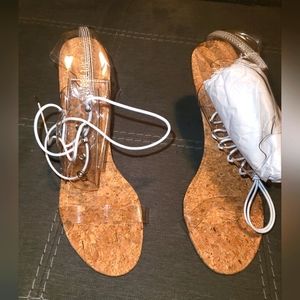 Cape Robbin size 11 clear and wood